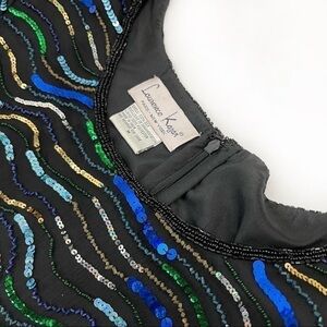 Laurence Kazar silk sequins top size M